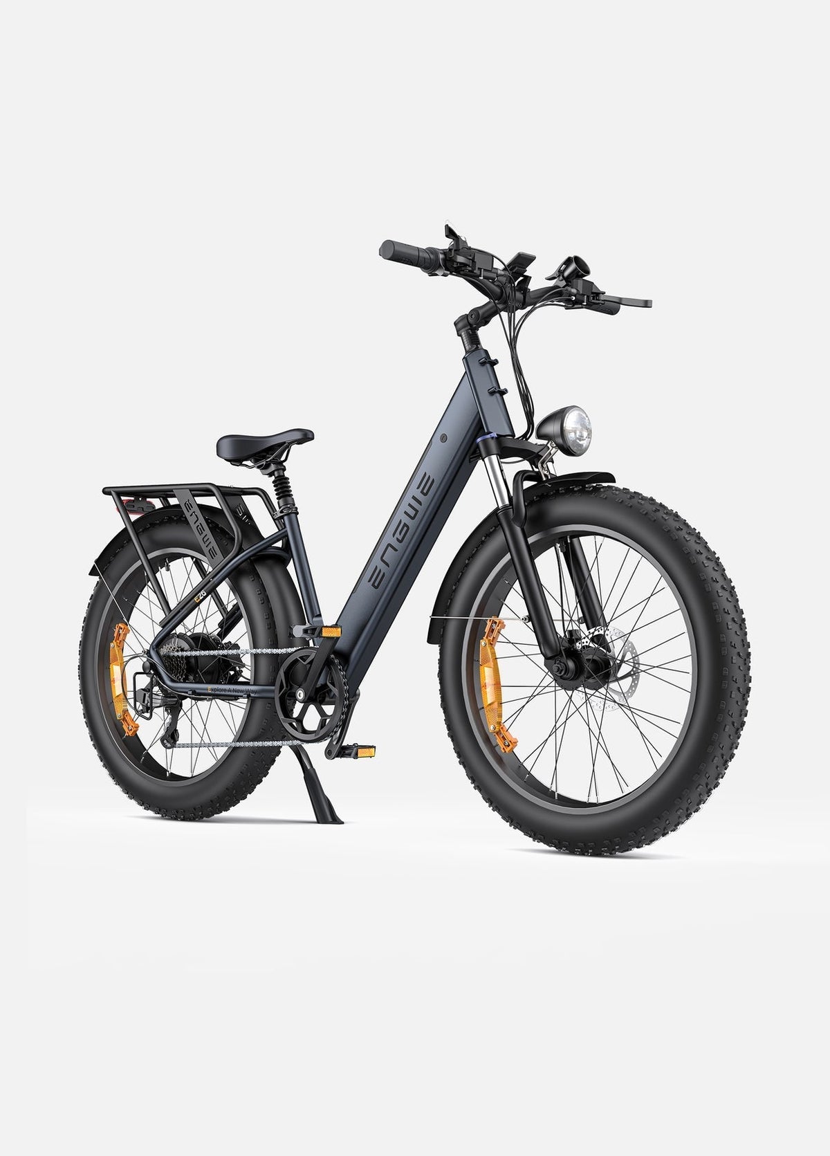 E26 Fat Tyre Electric Bike 250W 70Nm Torque Max Speed 25 km/h 140km Range Dual Suspension All-Terrain Ebike