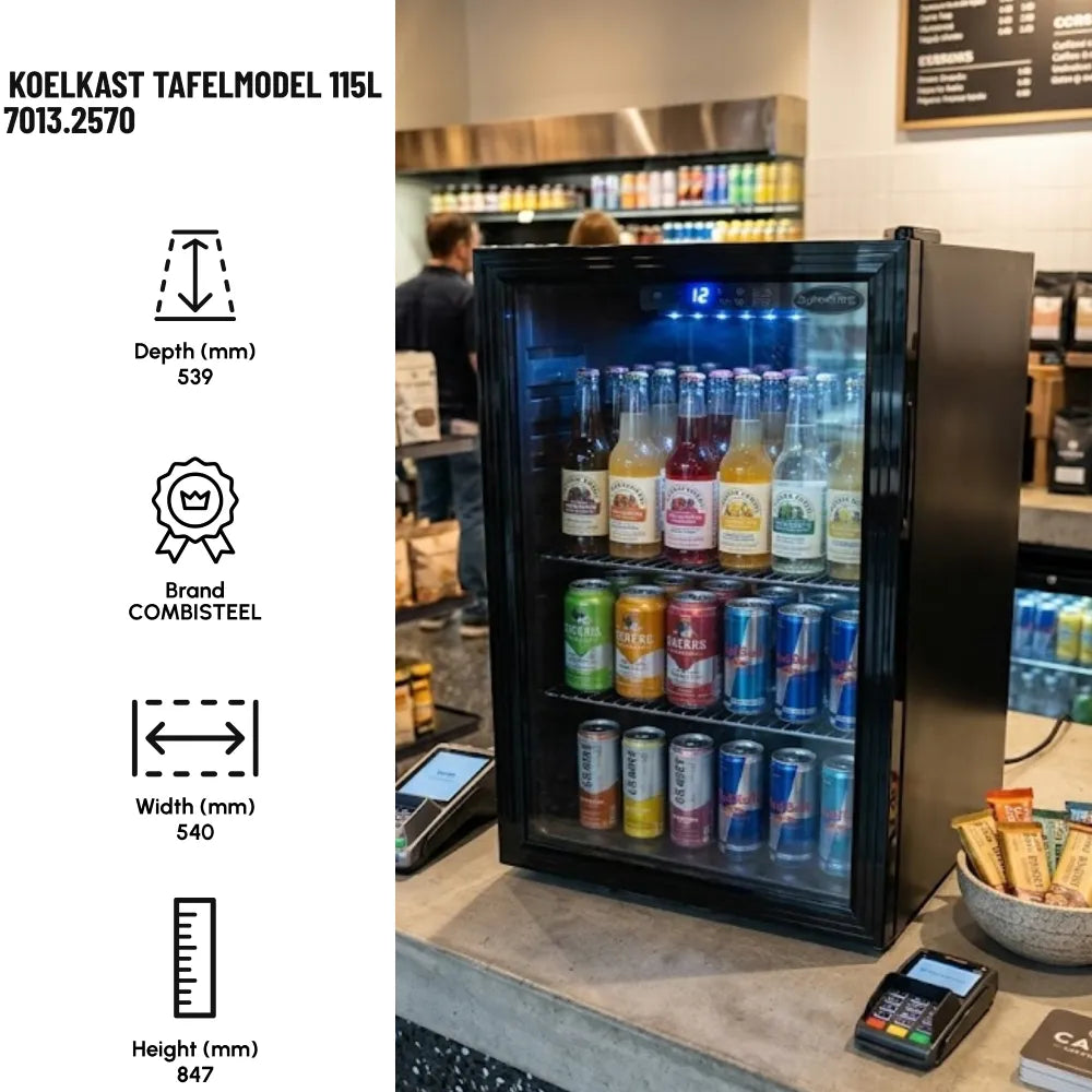 Refrigerator Countertop Model 115L for Coffee Bars