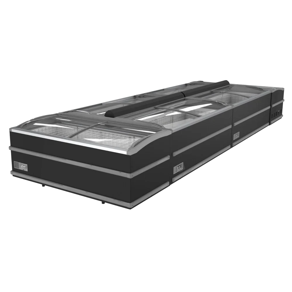 Combisteel Black Supermarket Chest Freezer 2500 Manual Defrost