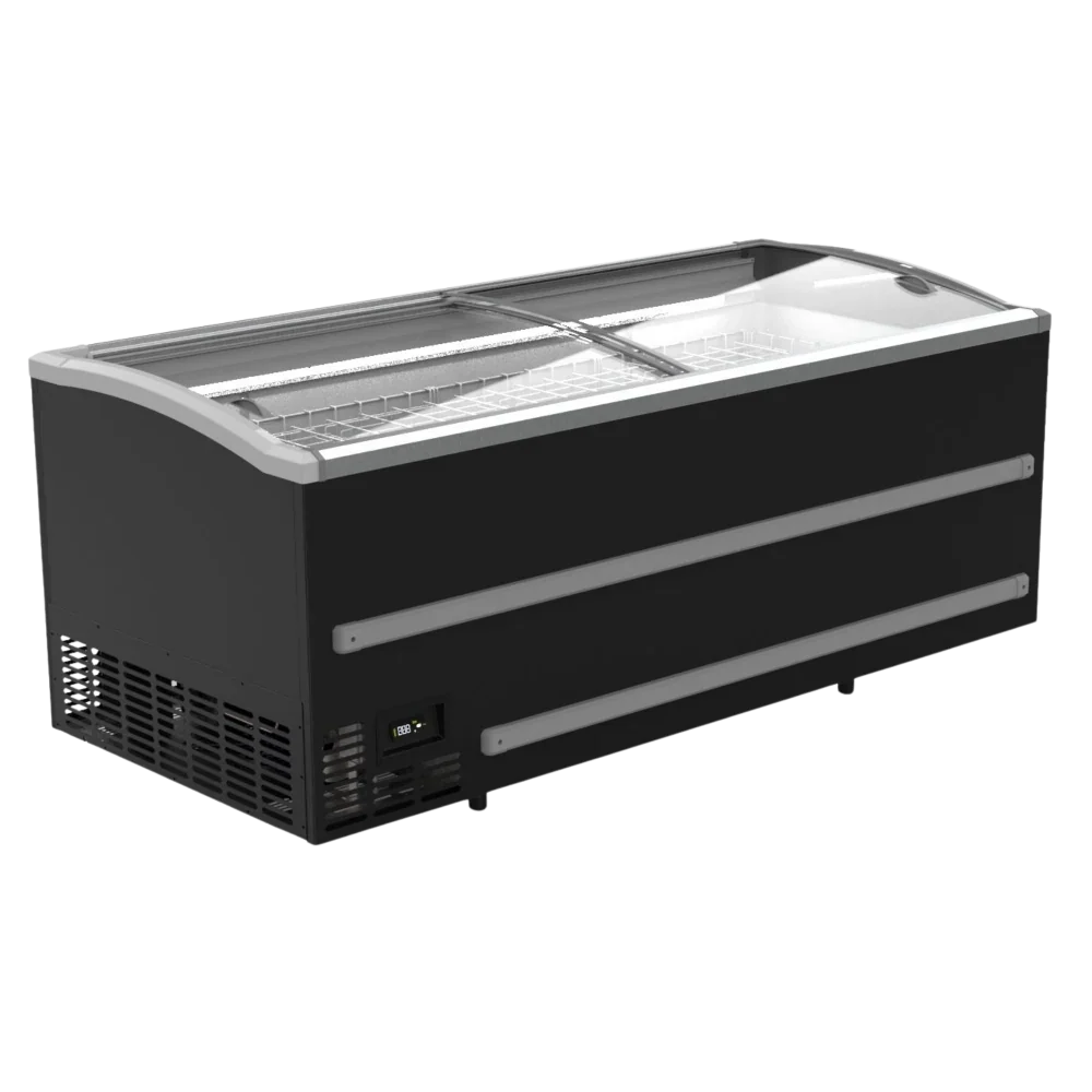 Combisteel Black Supermarket Chest Freezer 2500 Automatic Defrost
