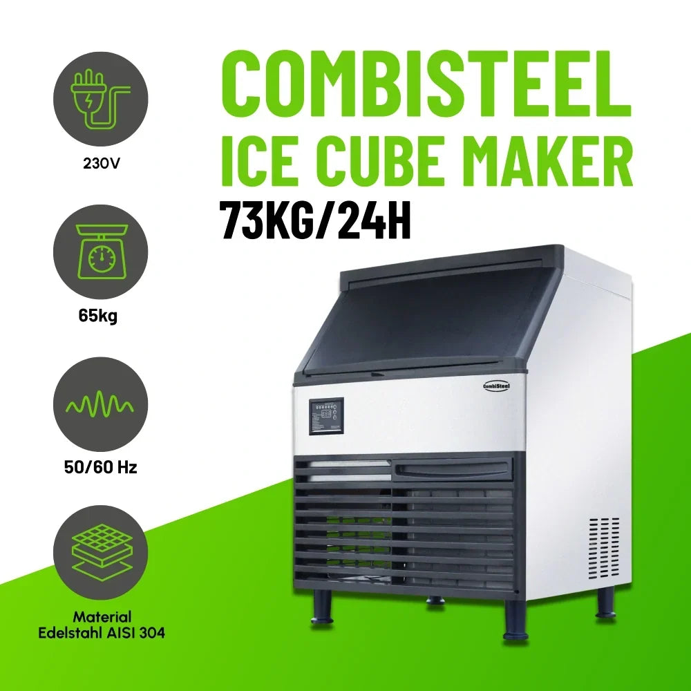 Ice Cube Maker 73kg/24h Air-Cooled
