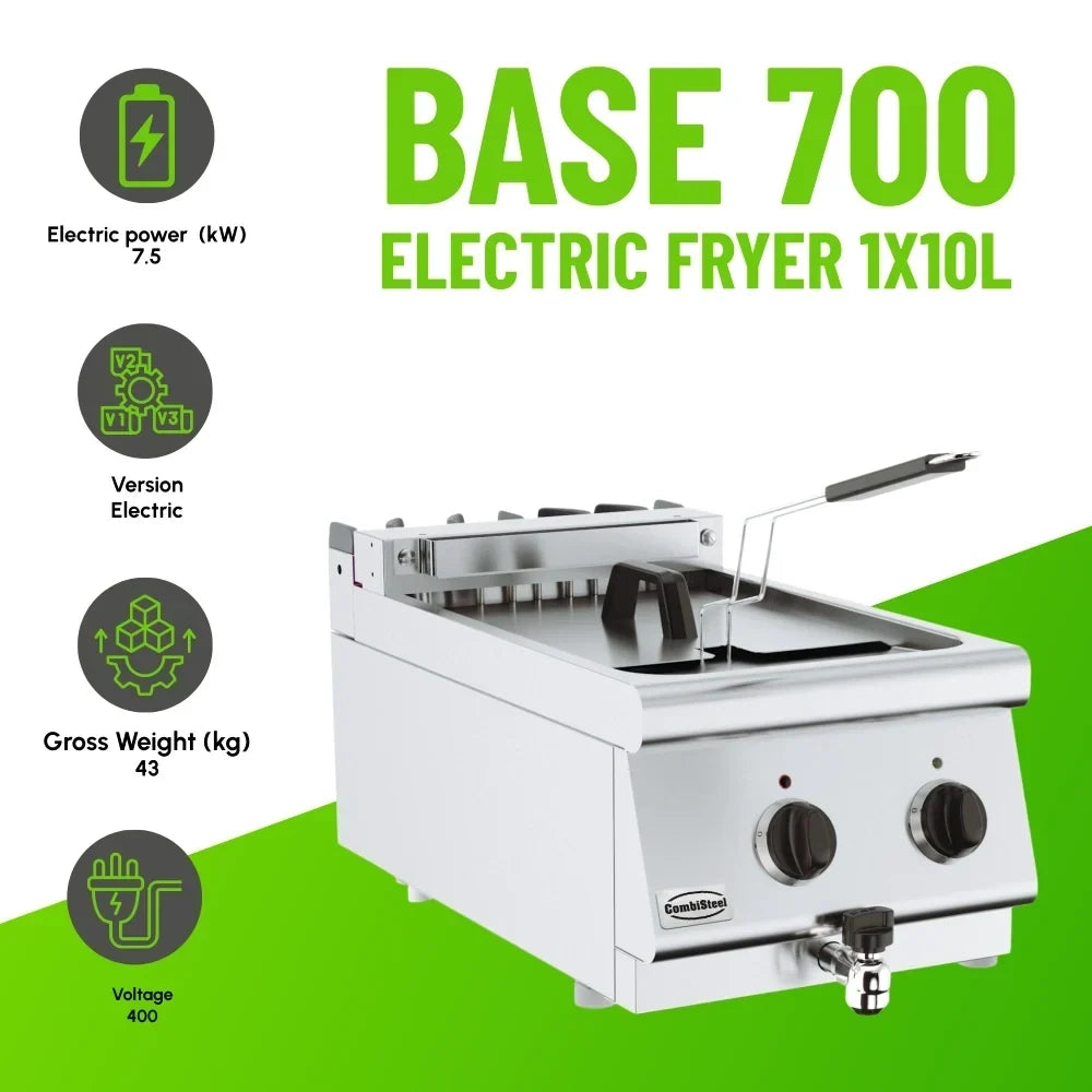 BASE 700 Countertop Electric Fryer 10L Tank