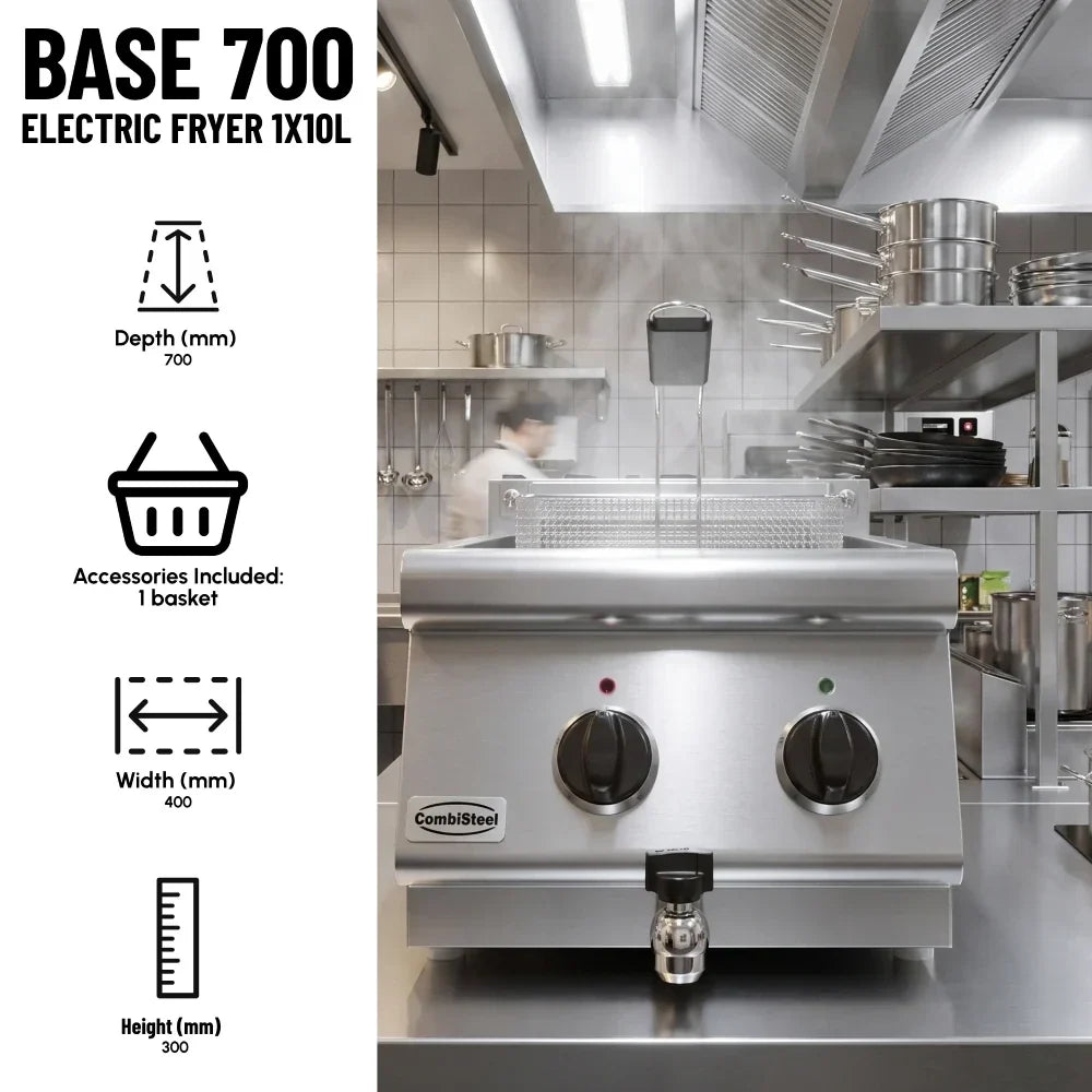 BASE 700 Countertop Electric Fryer 10L Tank
