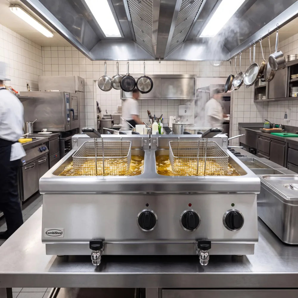 BASE 700 Twin Electric Fryer 2x10L, 15kW