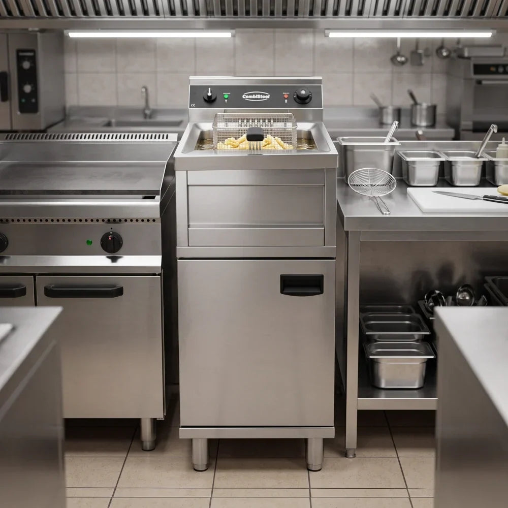 Electric Fryer 12L 6kW Stainless-Steel
