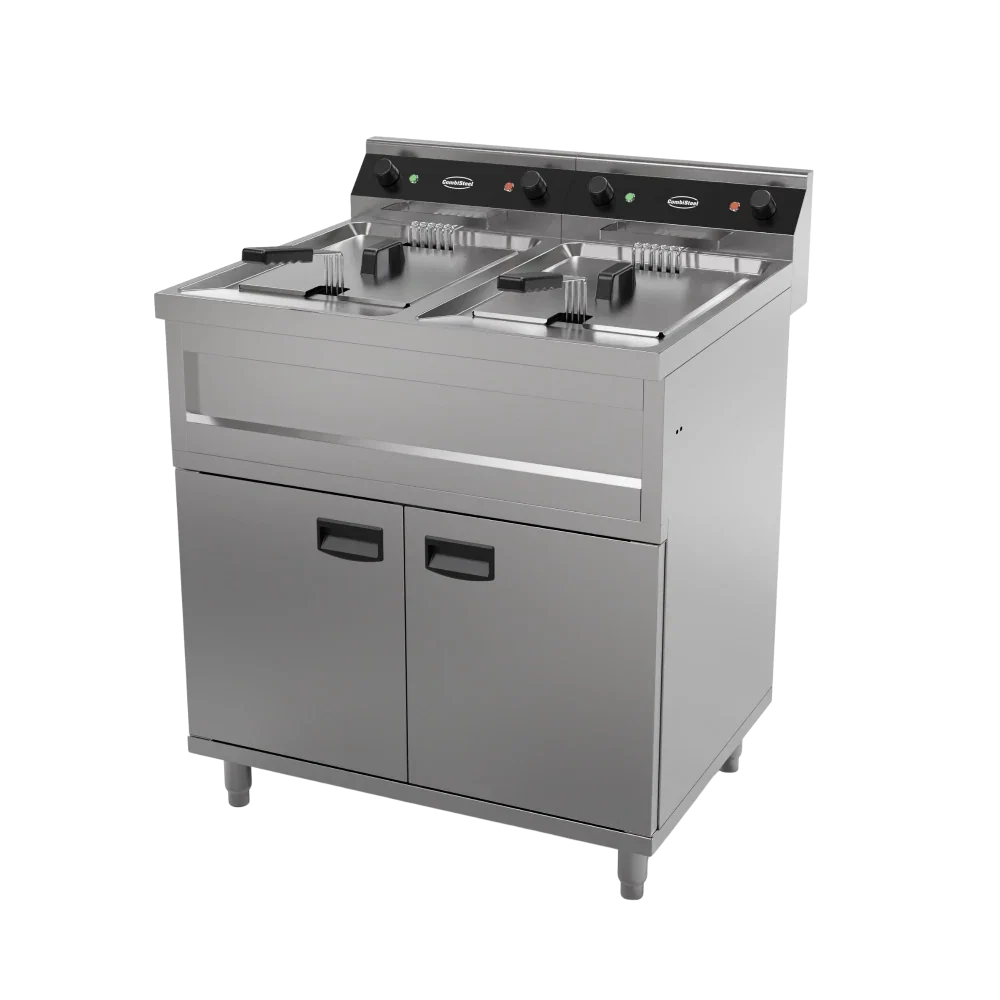 Electric Fryer 2x12L 2x6kW Twin Tank