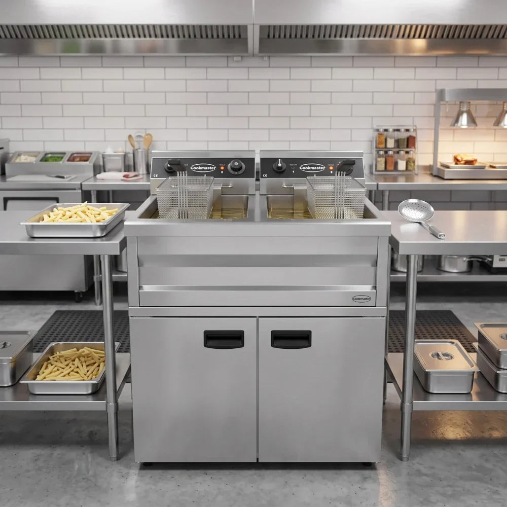 Electric Fryer 2x9L, Twin Tank 230V