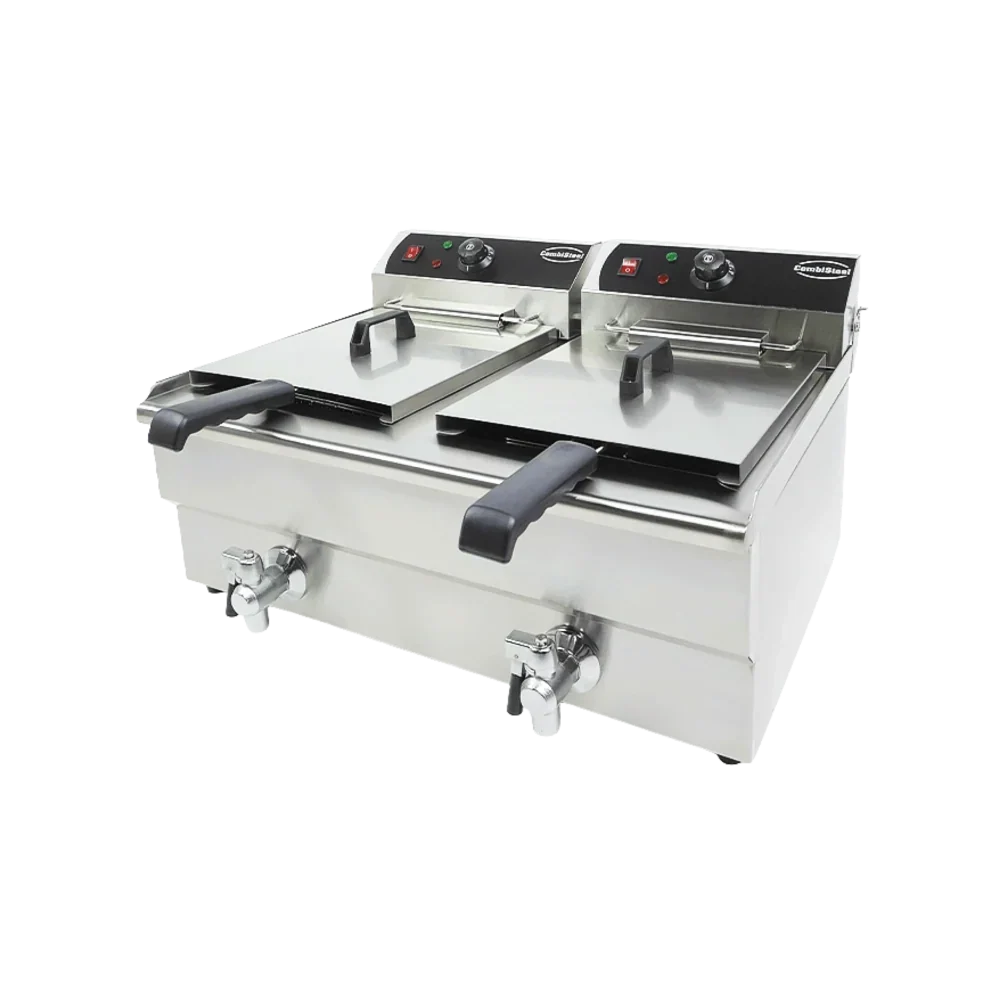 Electric Counter Fryer 2x10L Two Tanks
