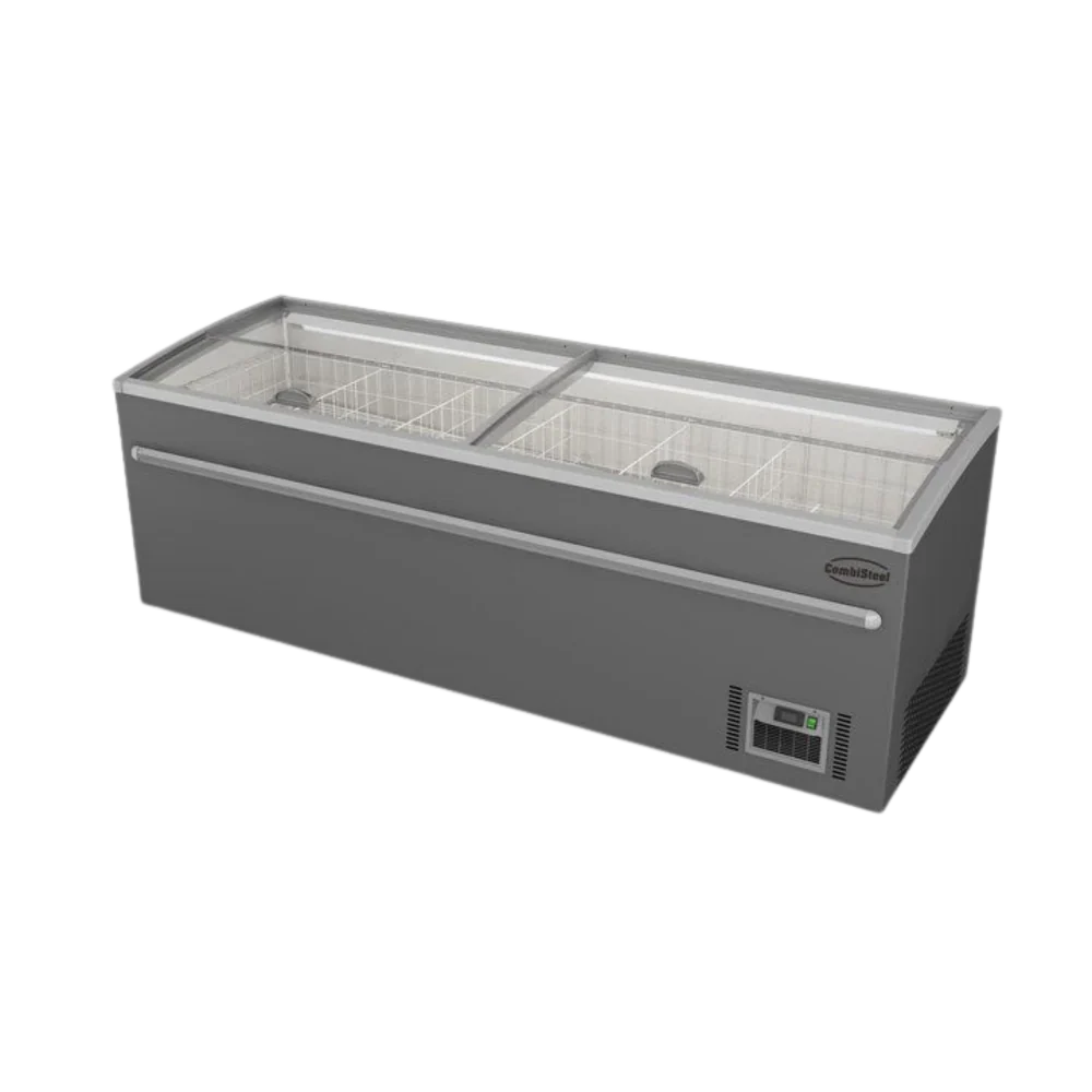 Combisteel Grey Supermarket Chest Freezer 2500 Automatic Defrost