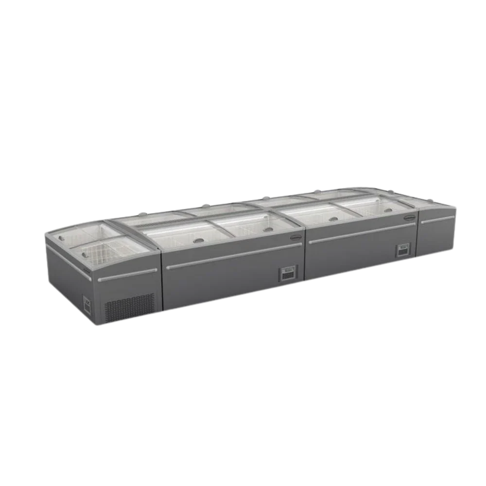 Combisteel Grey Supermarket Chest Freezer 2500 Automatic Defrost
