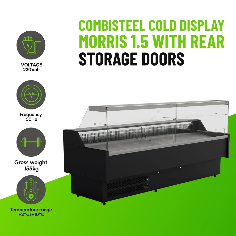 Cold Display Morris 1.5 With Rear Storage Doors