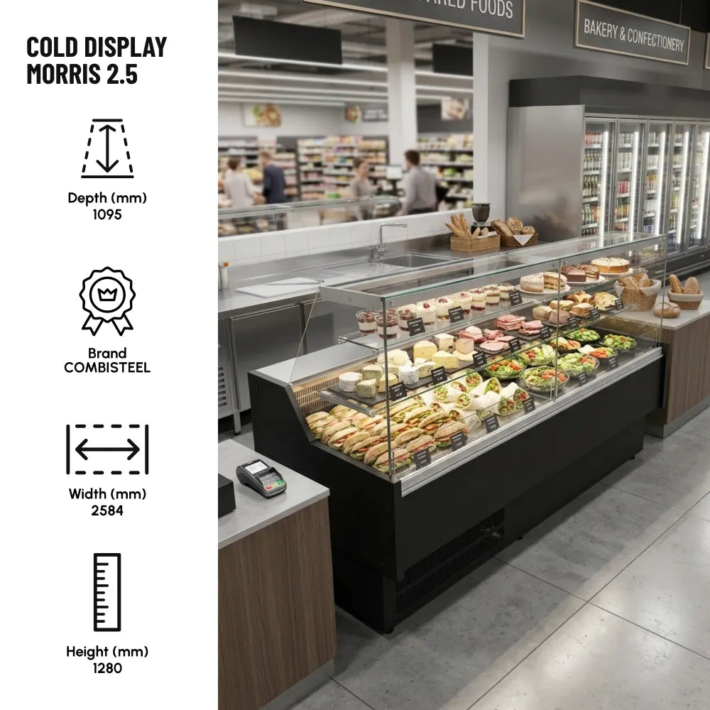 Cold Display Morris 2.5 for Busy Lunch Counters