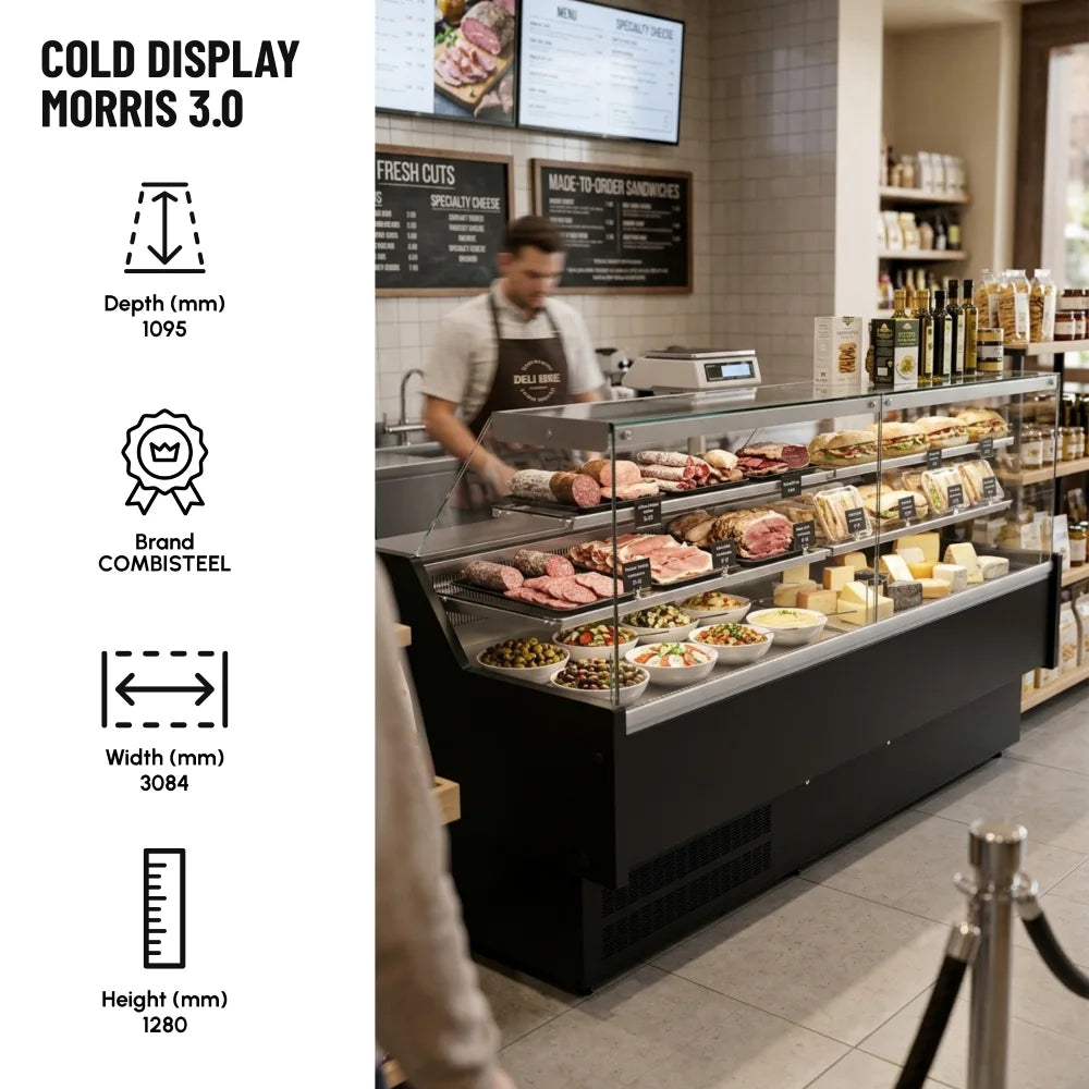 Cold Display Morris 3.0 Three Metre Display Counter