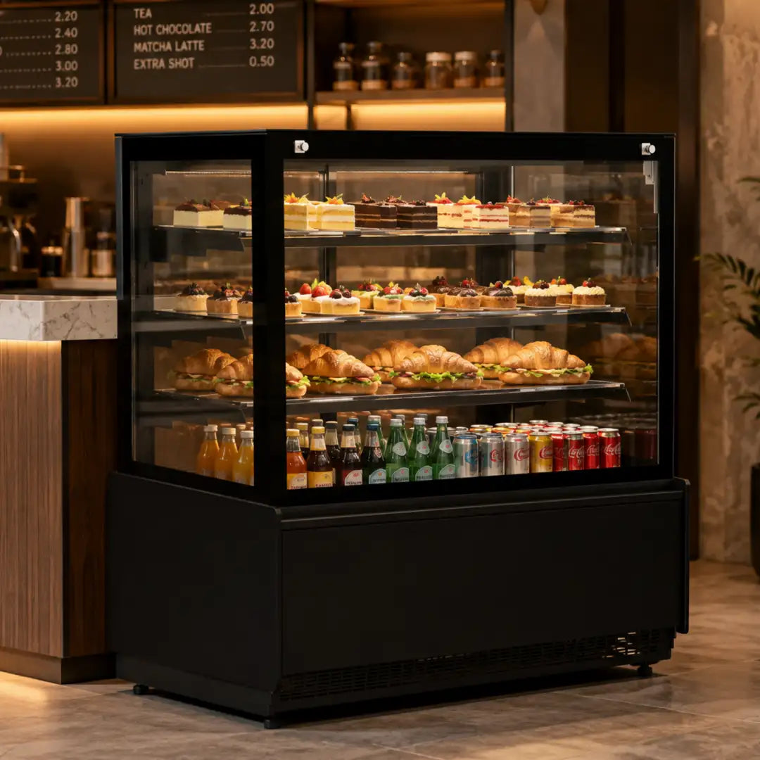Cold Display Nero 1.0 With Black Glass Finish