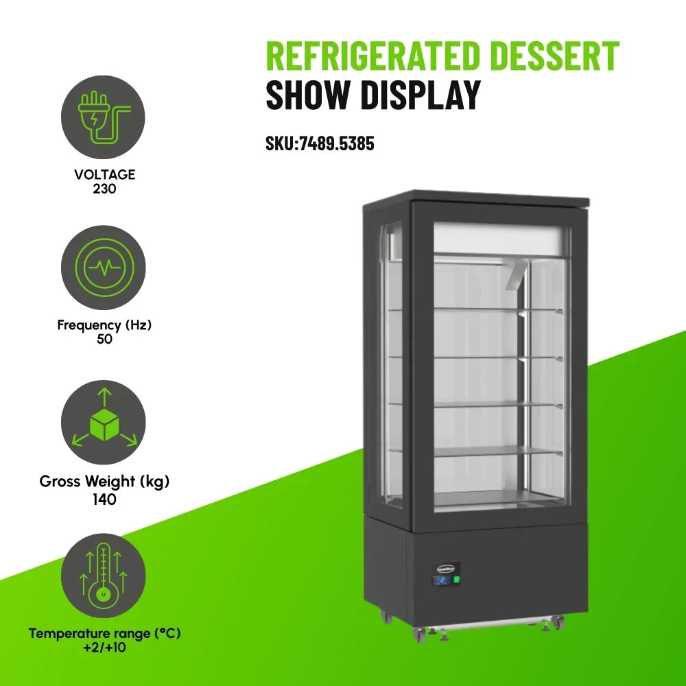 Refrigerated Dessert Show Display Where Presentation Leads