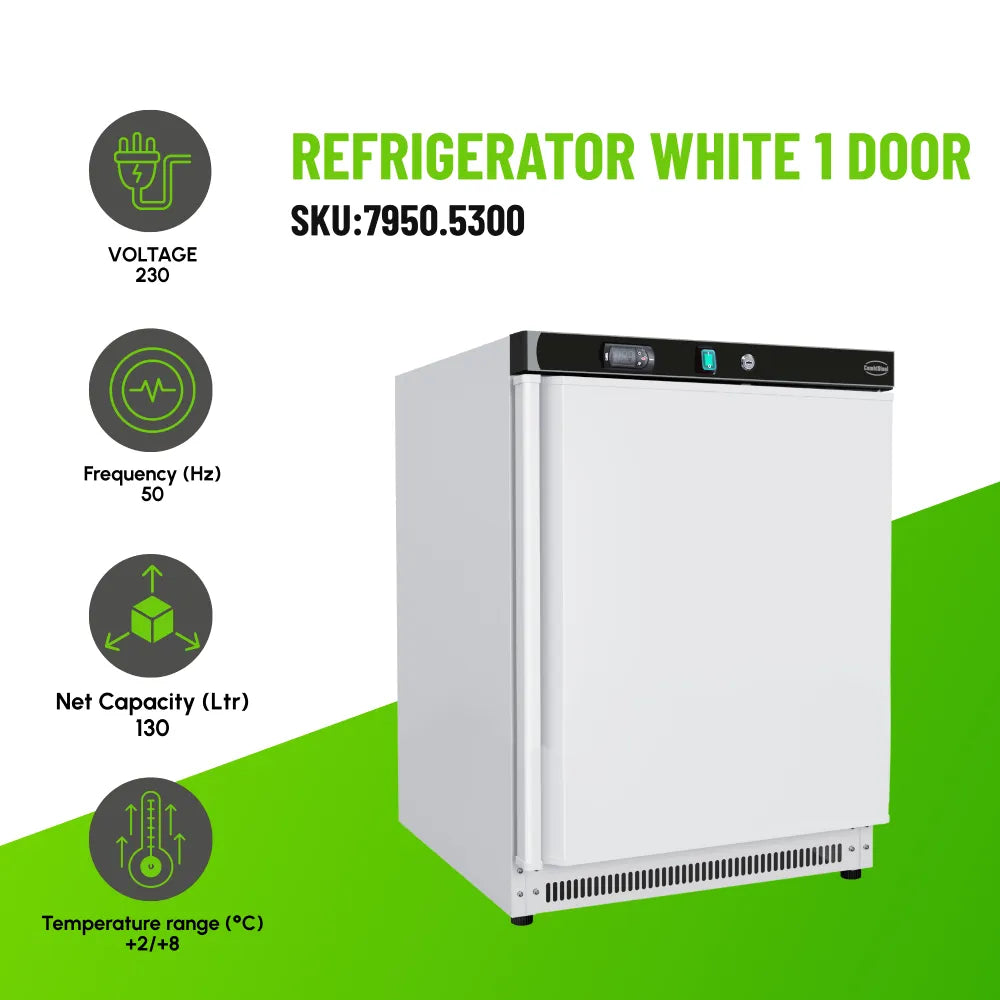Refrigerator White 1 Door Digital 130L Tabletop