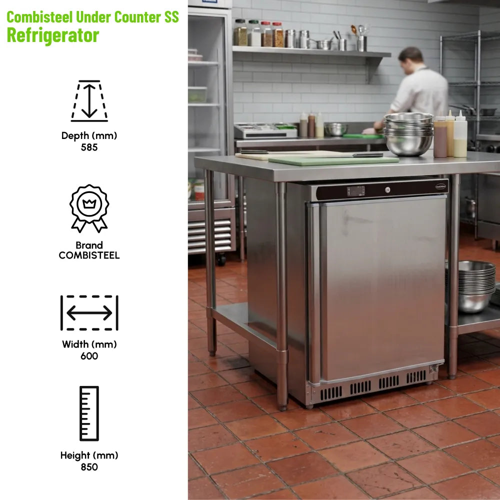 Refrigerator SS 1 Door Digital 113L Stainless Top
