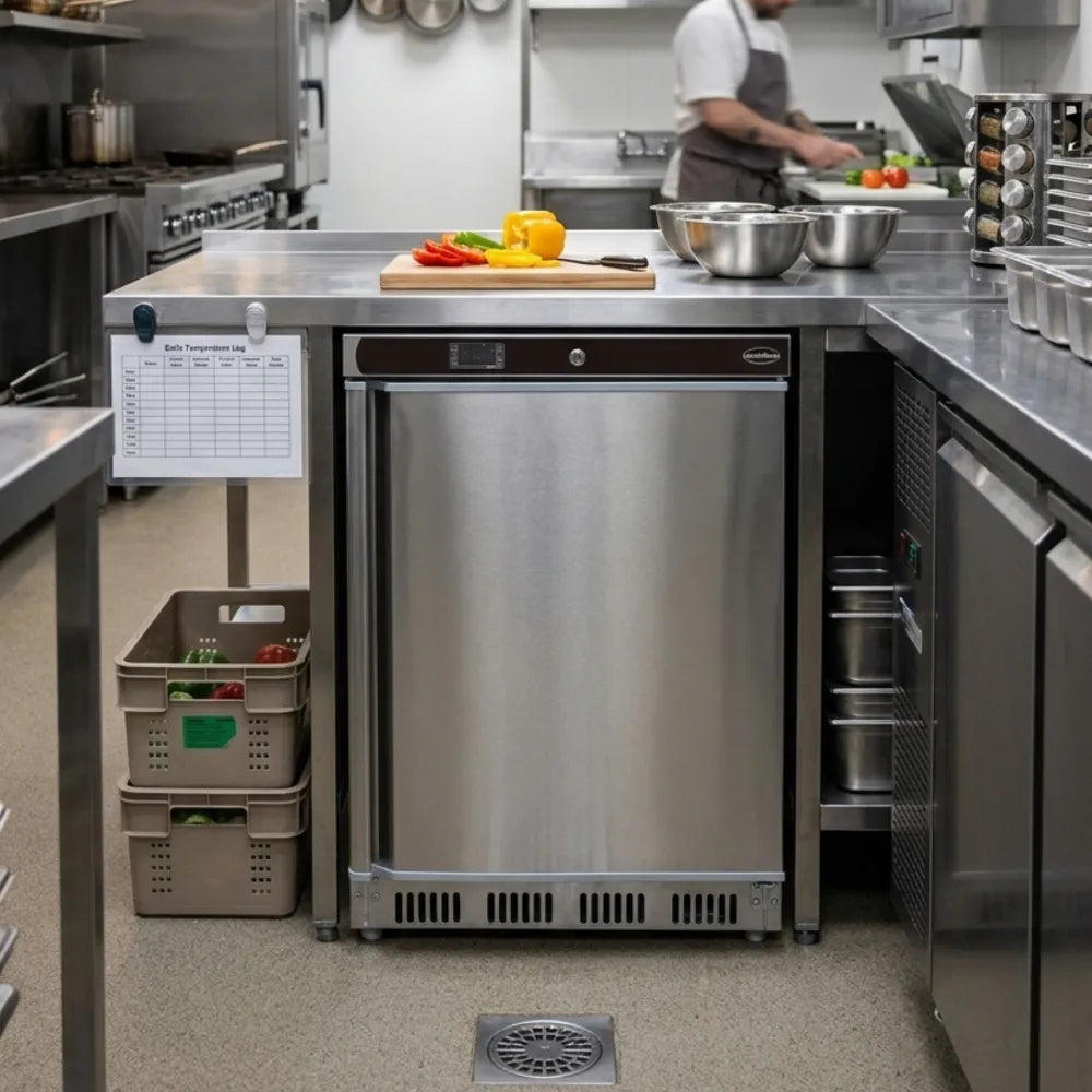 Refrigerator SS 1 Door Digital 113L Stainless Top