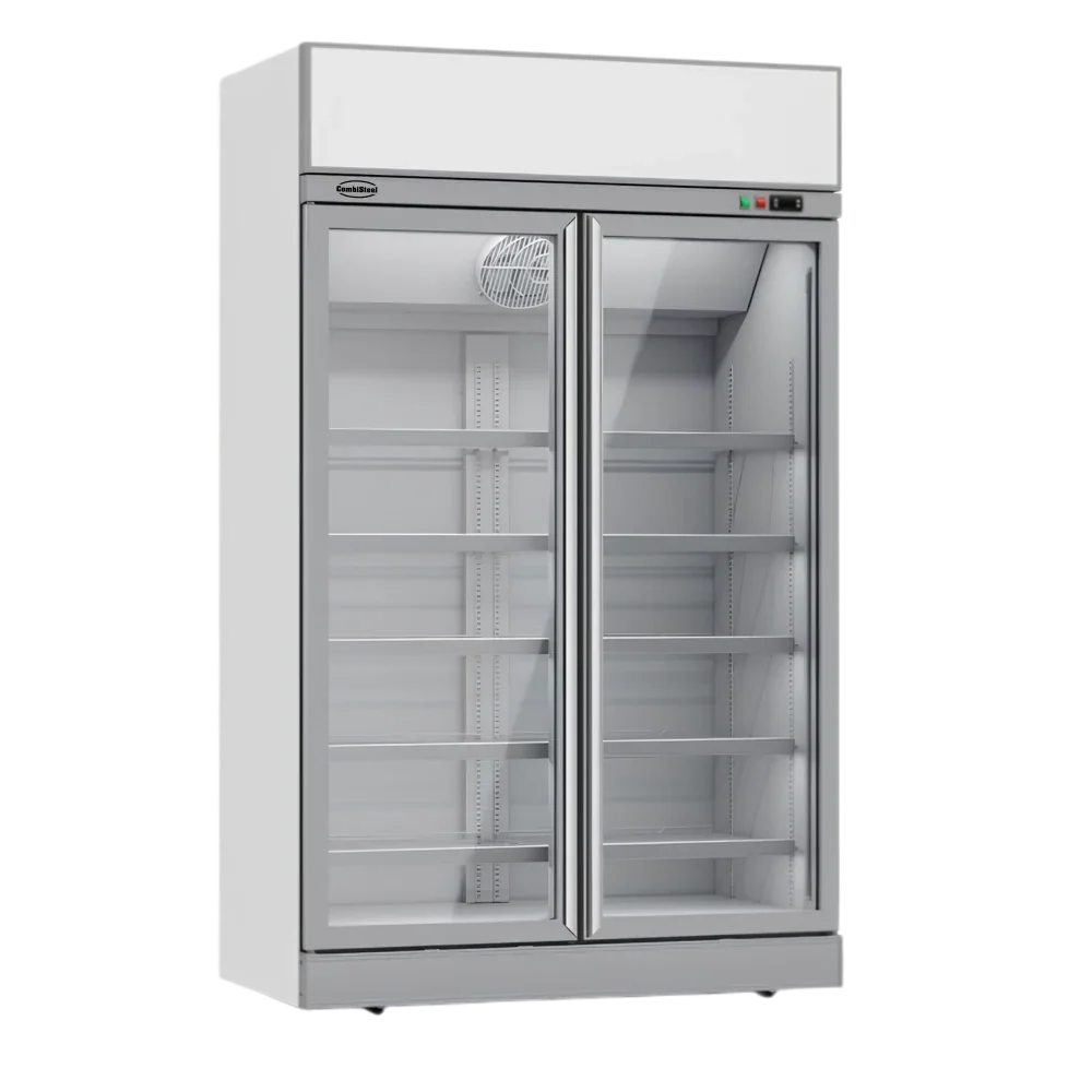 White 2-Door Display Freezer INS-1000F
