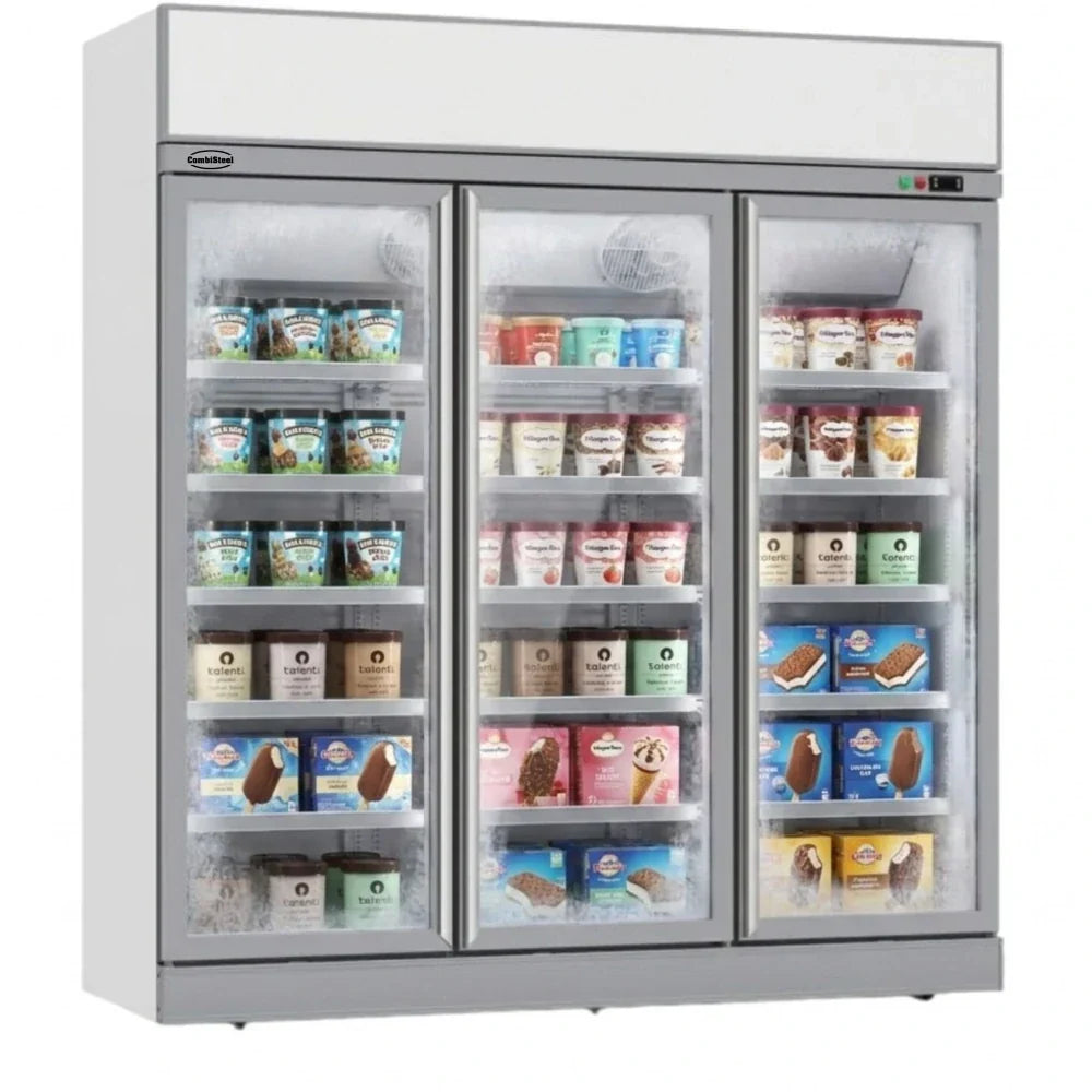 White 3-Door Display Freezer INS-1530F