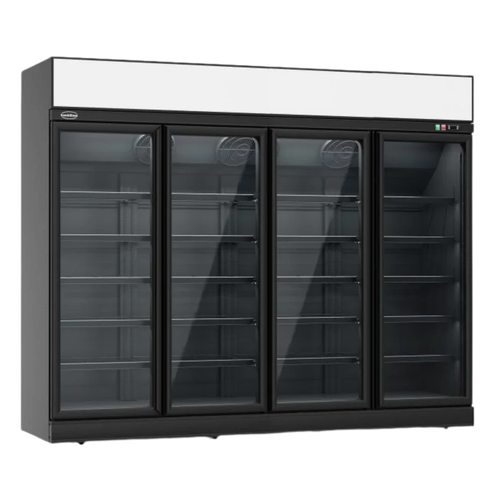 Black 4-Door Display Freezer INS-2060F Bl