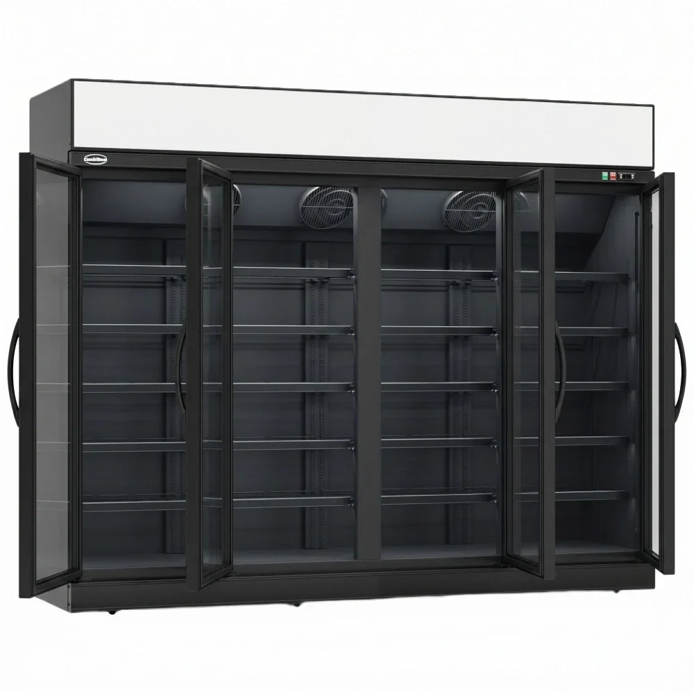Black 4-Door Display Freezer INS-2060F Bl