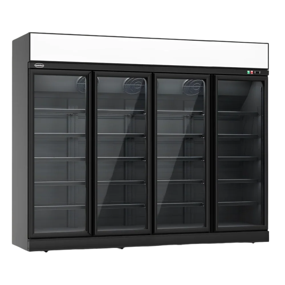 Black 4-Door Display Fridge INS-2060R Bl