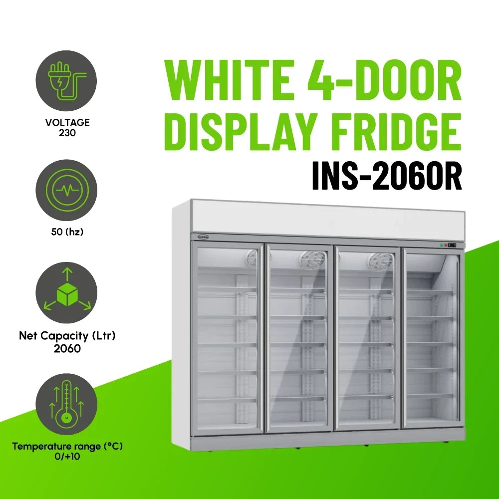 White 4-Door Display Fridge INS-2060R