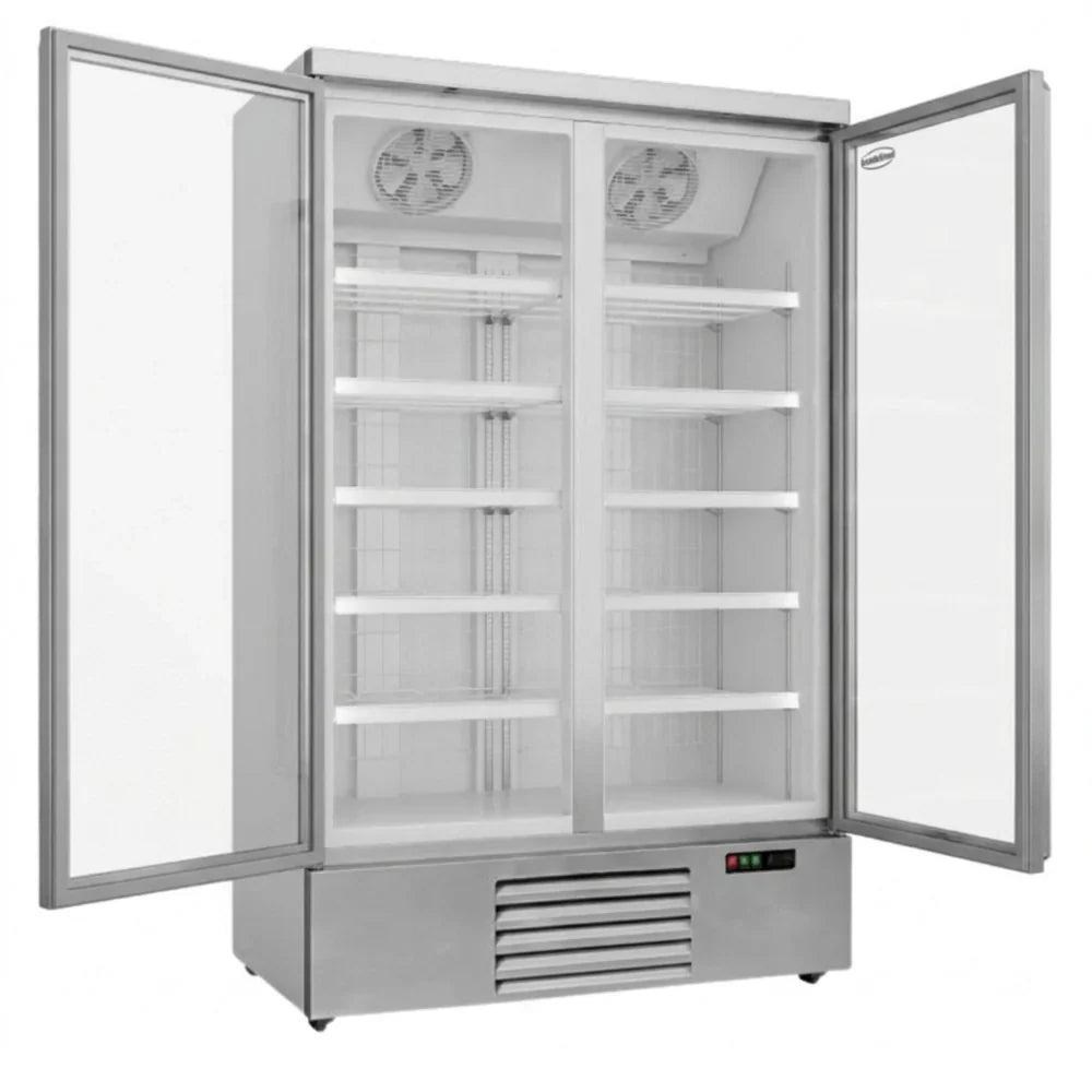 White 2-Door Display Freezer JDE-1000F