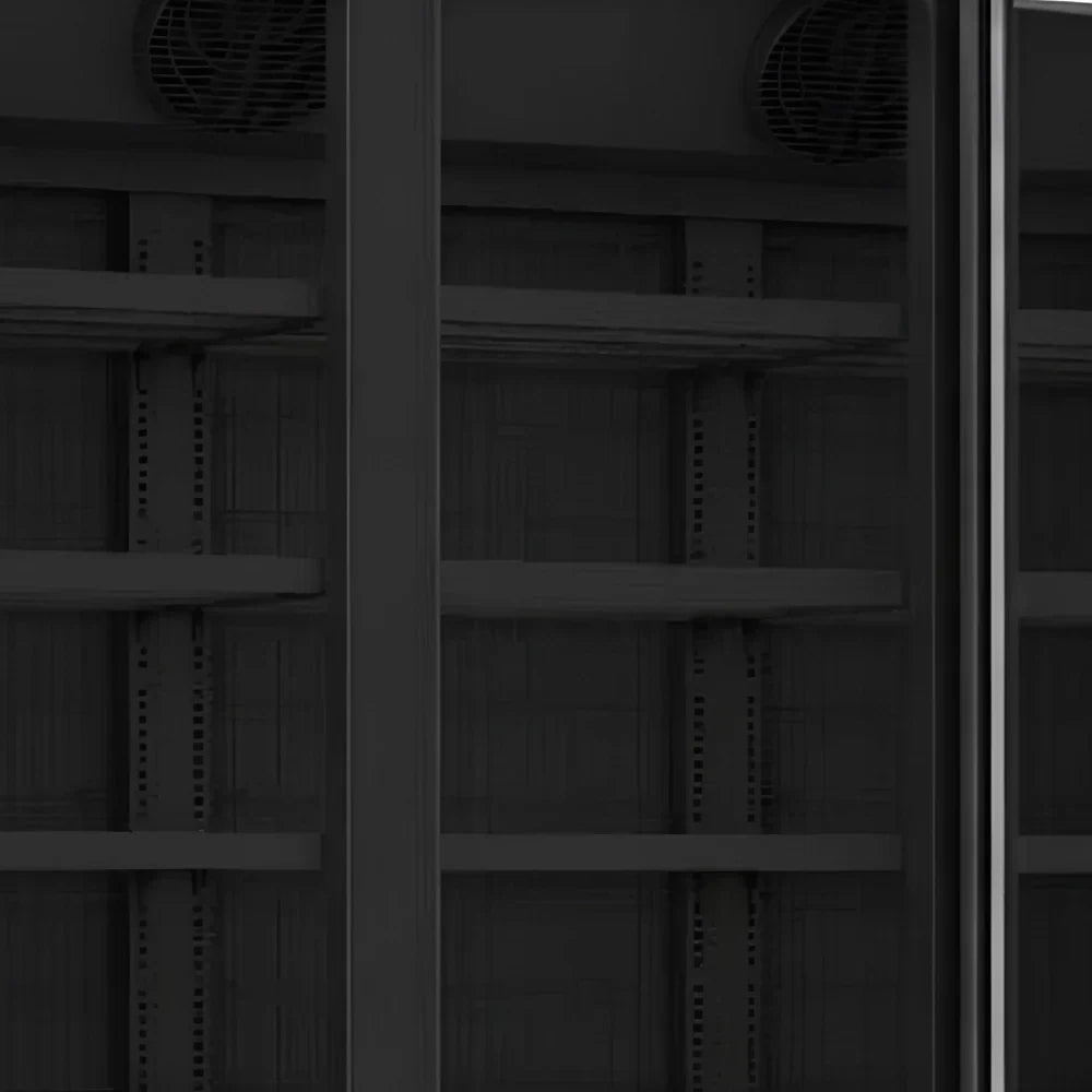 Black 3-Door Display Freezer JDE-1530F Bl