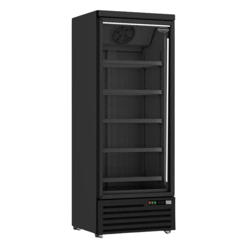 Black 1-Door Display Freezer JDE-600F Bl