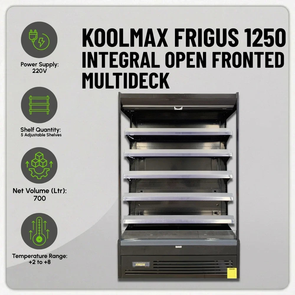 FRIGUS 1250 Integral Open Fronted Multidecks Black