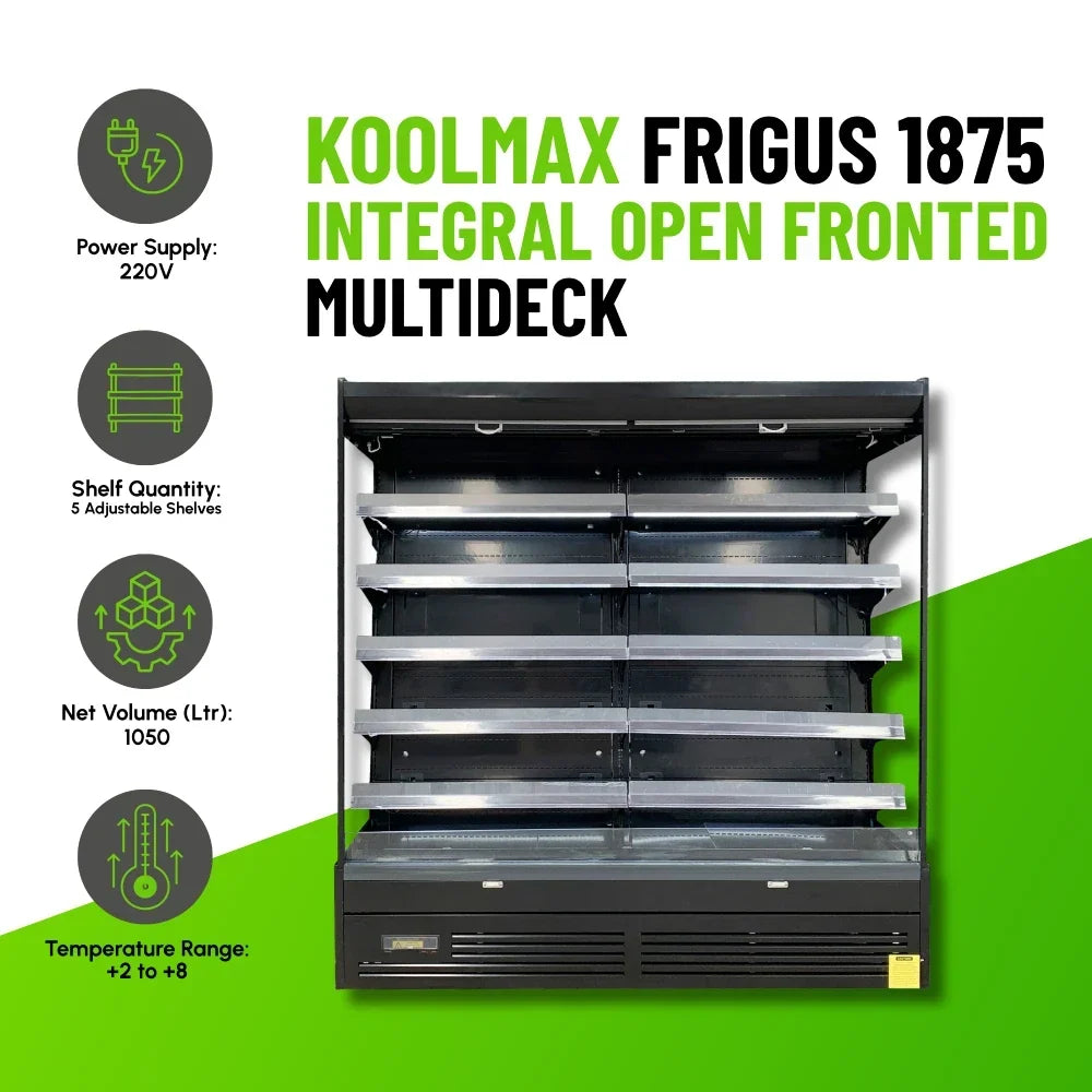 FRIGUS 1875 Integral Open Fronted Multidecks Black