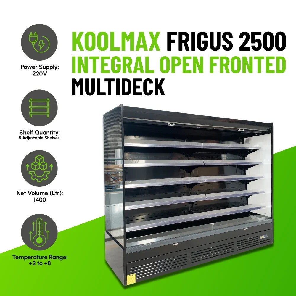 FRIGUS 2500 Integral Open Fronted Multidecks Black