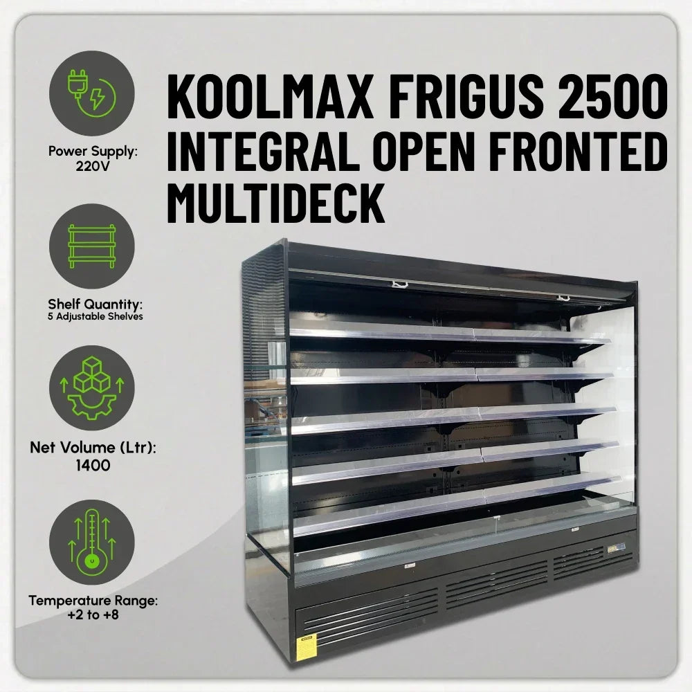 FRIGUS 2500 Integral Open Fronted Multidecks Black