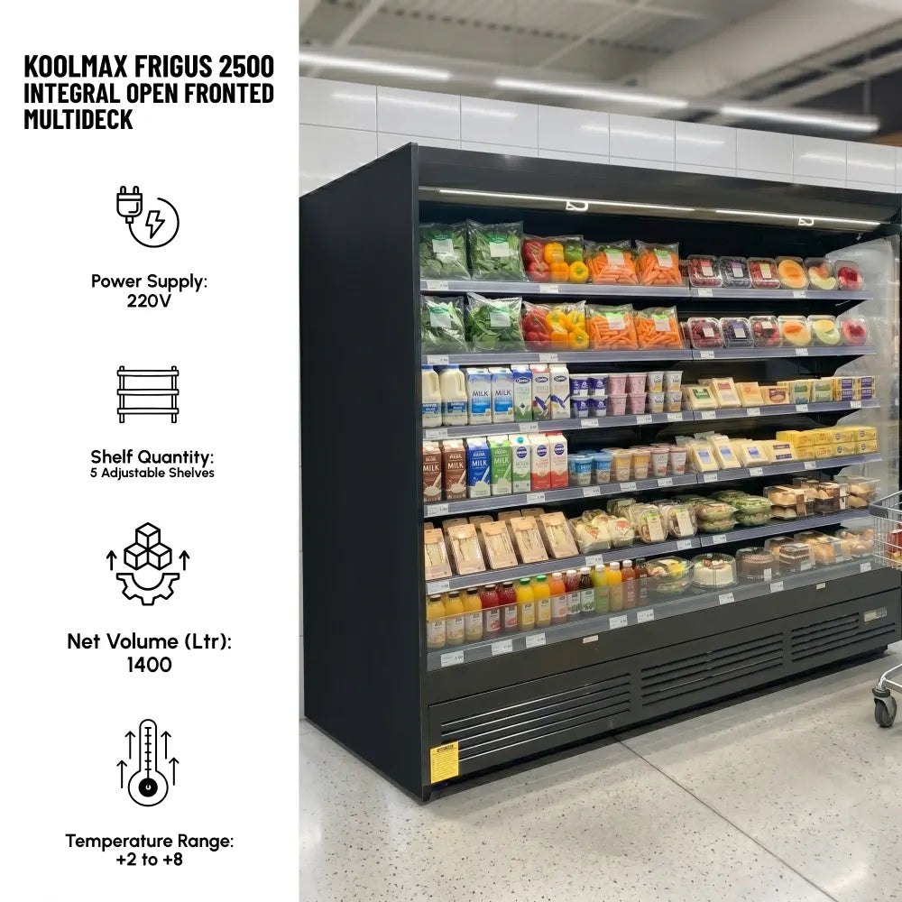 FRIGUS 2500 Integral Open Fronted Multidecks Black