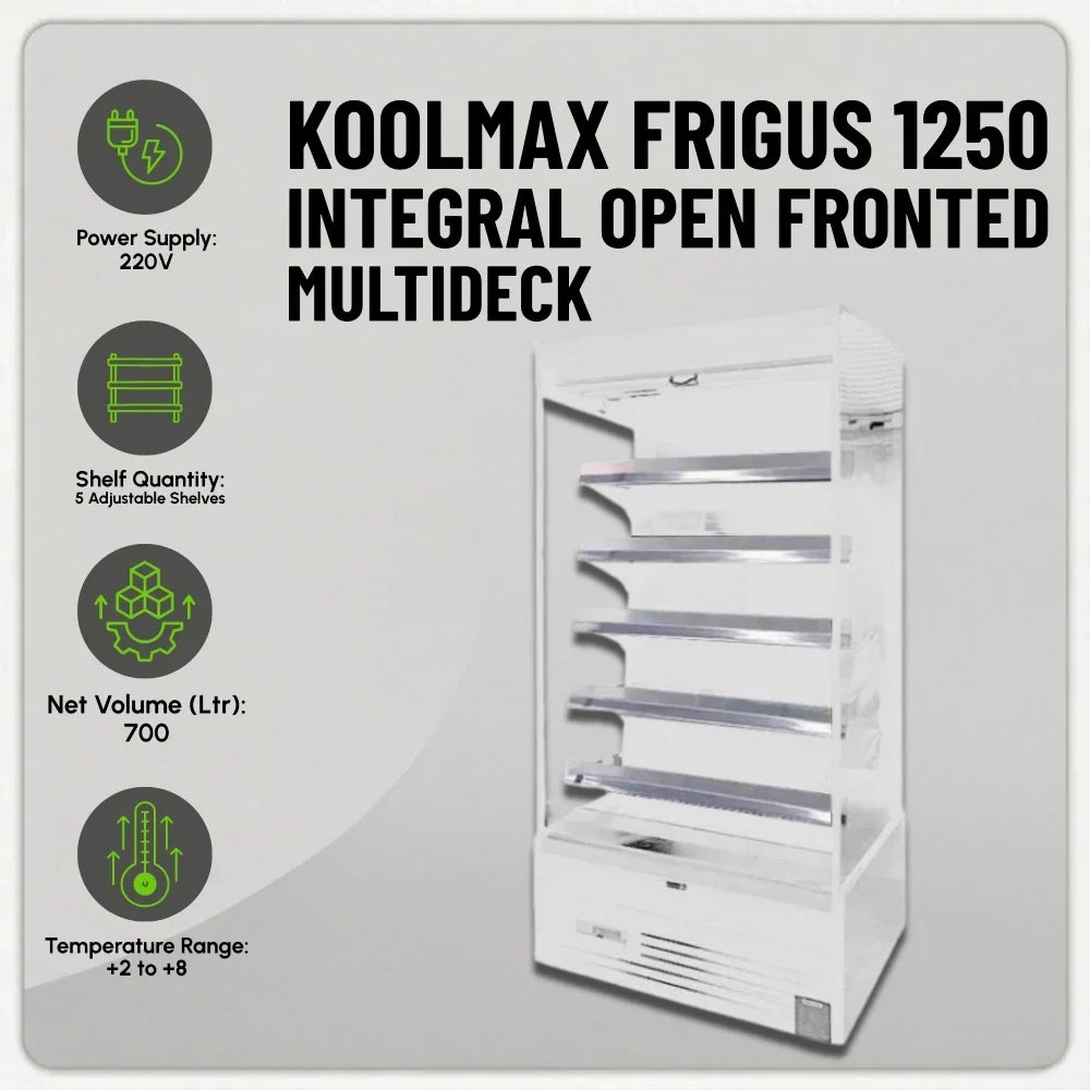 FRIGUS 1250 Integral Open Fronted Multidecks White