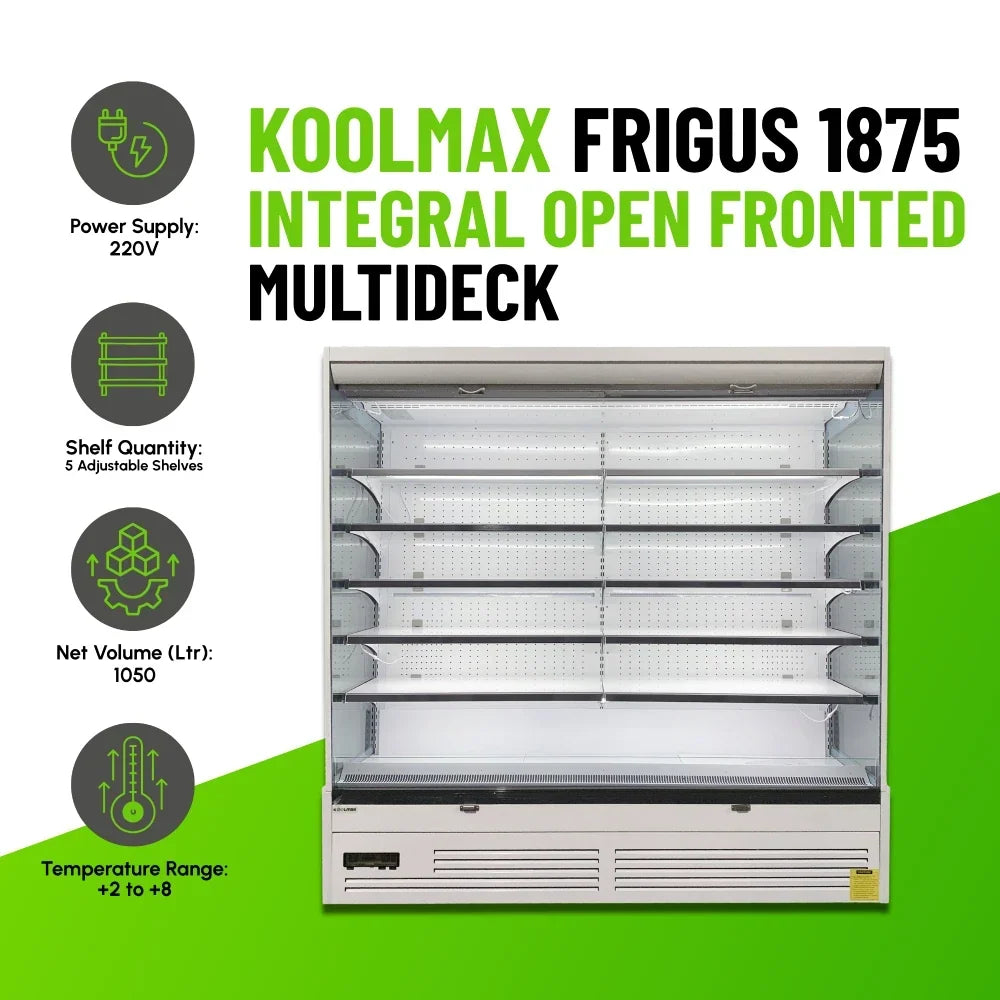 FRIGUS 1875 Integral Open Fronted Multidecks White