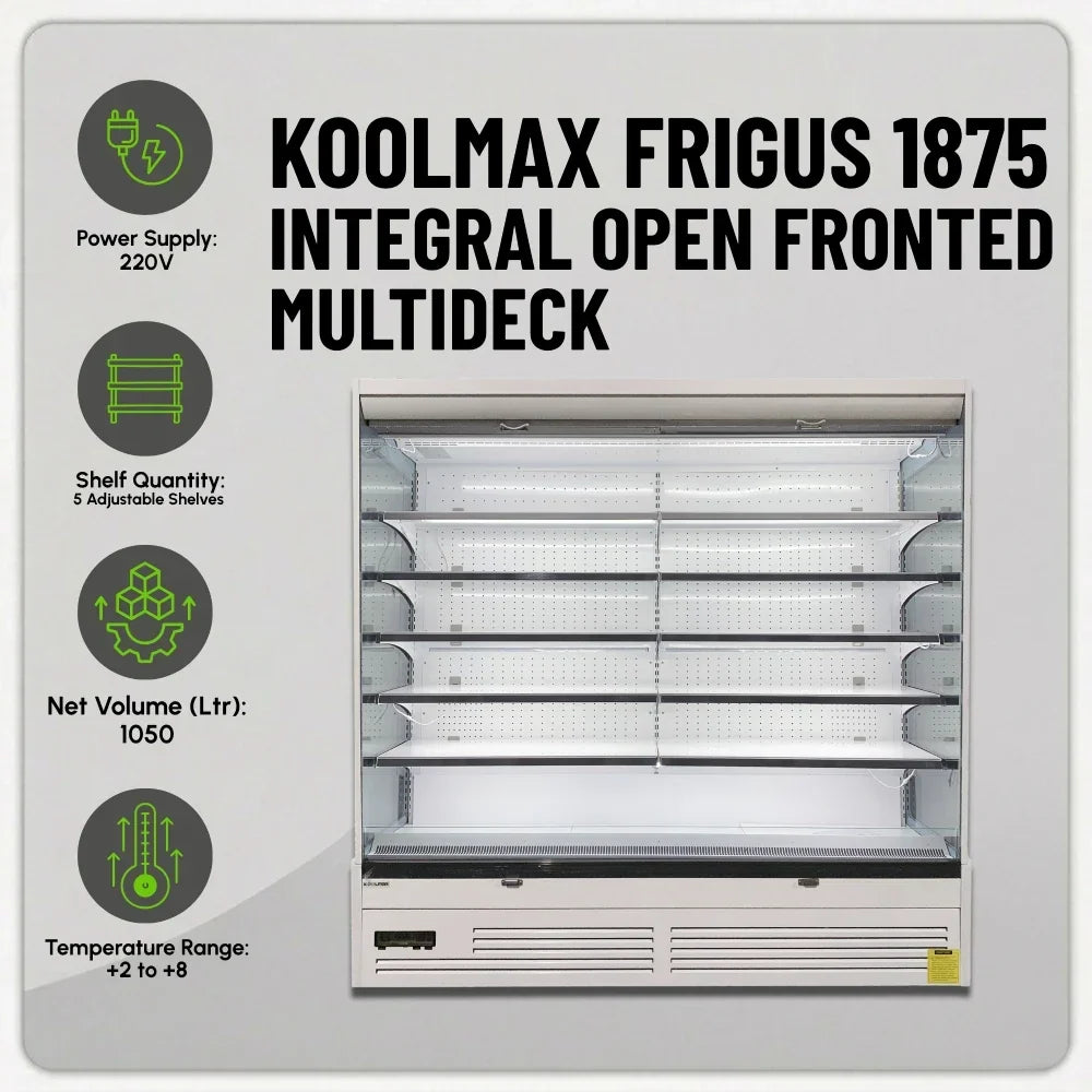 FRIGUS 1875 Integral Open Fronted Multidecks White