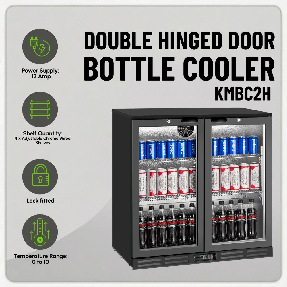 KMBC2H Double Hinged Door Bottle Cooler