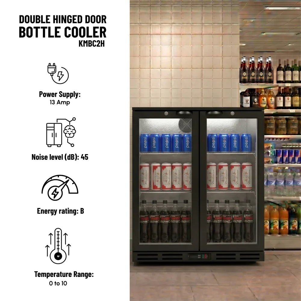 KMBC2H Double Hinged Door Bottle Cooler