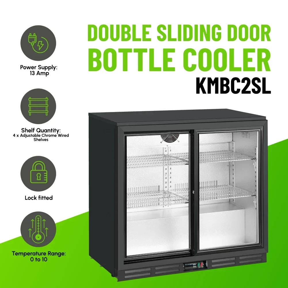 KMBC2SL Double Sliding Door Bottle Cooler