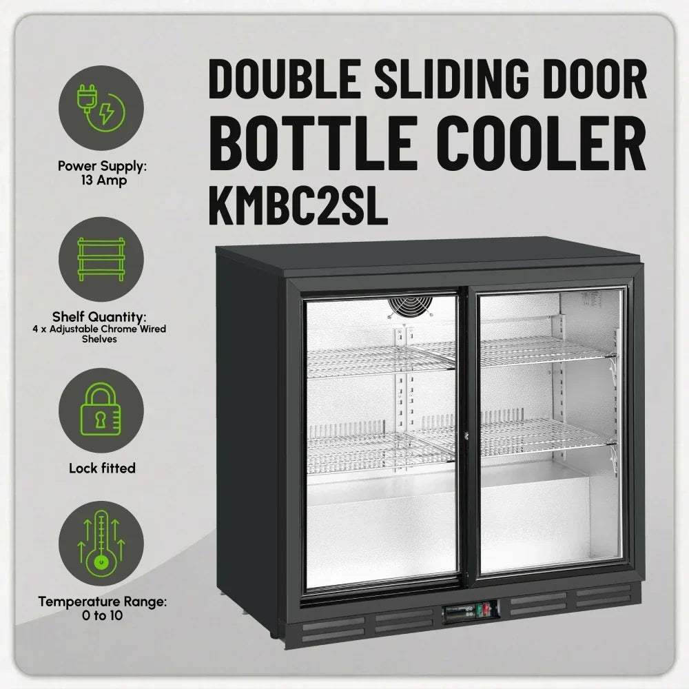 KMBC2SL Double Sliding Door Bottle Cooler