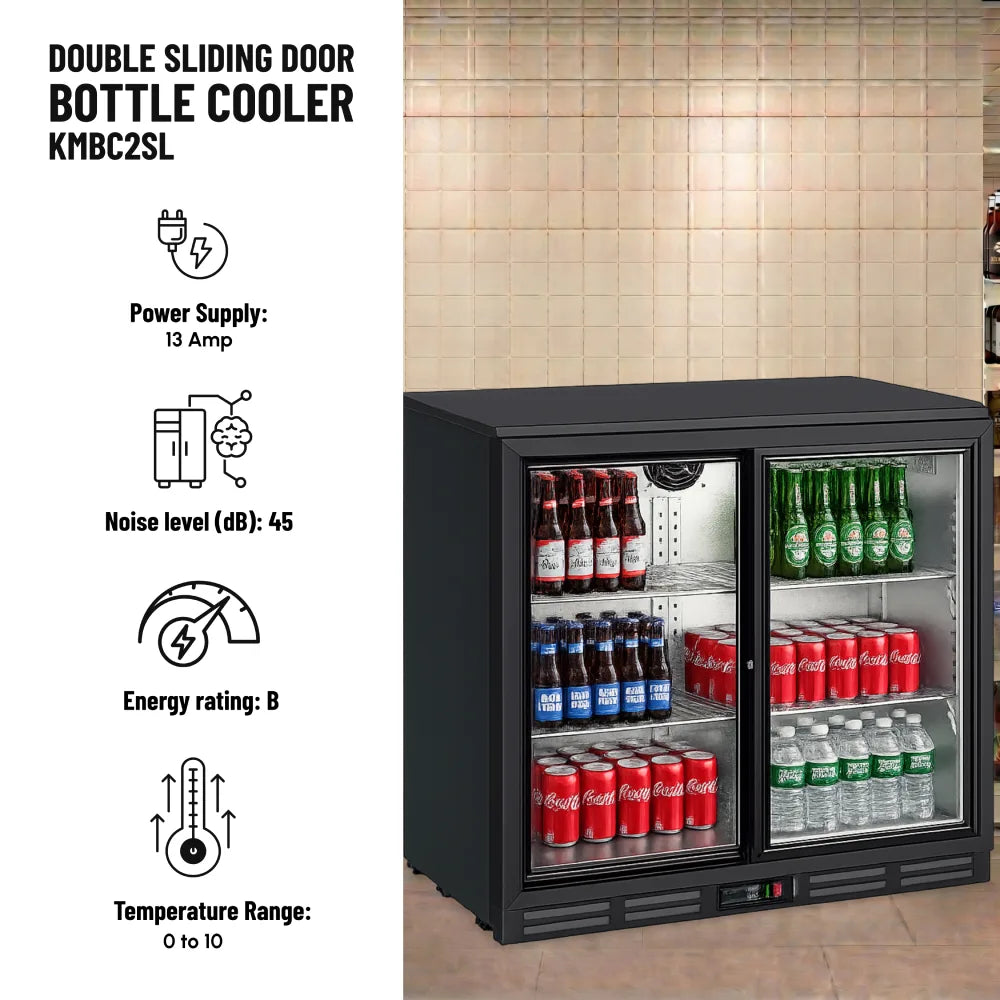 KMBC2SL Double Sliding Door Bottle Cooler
