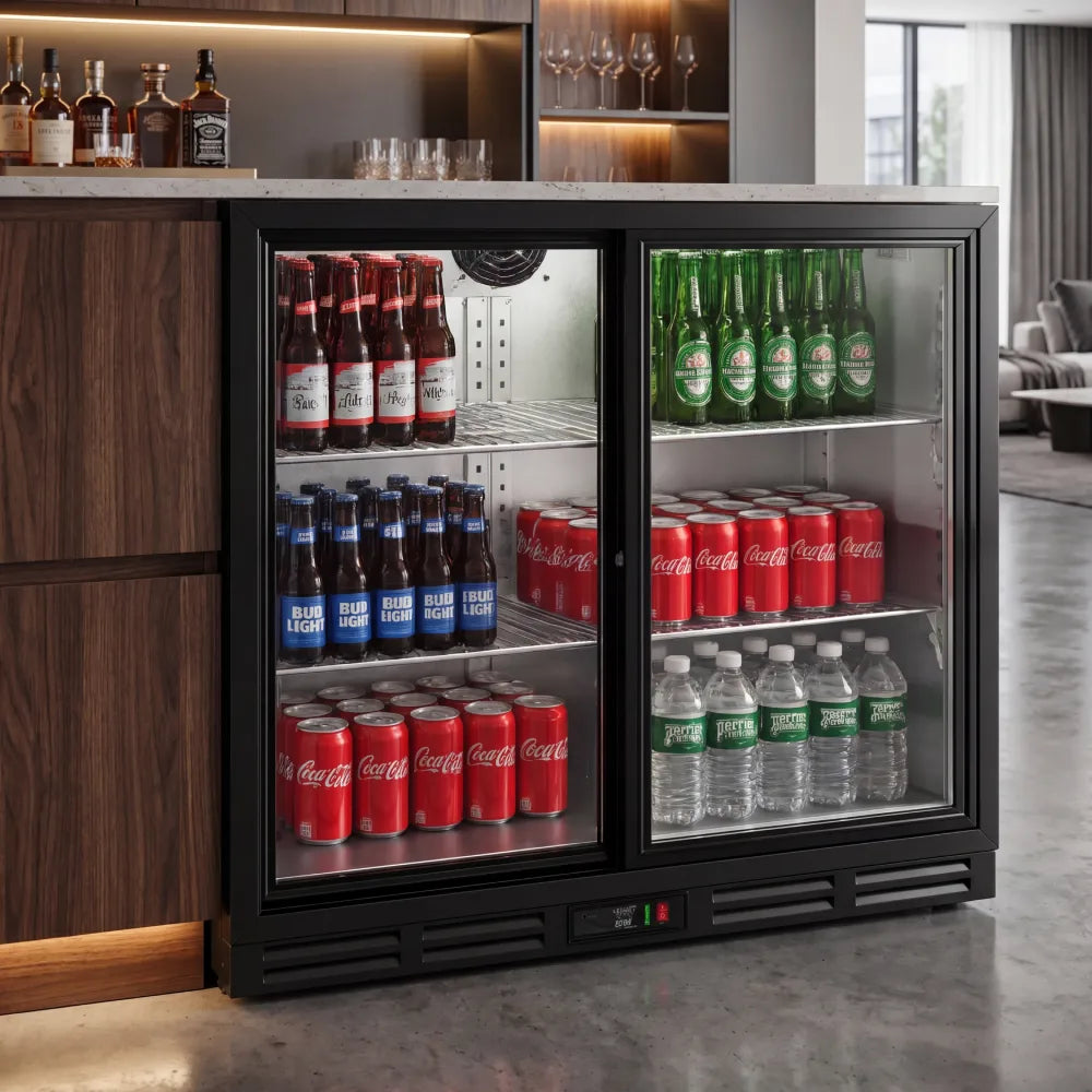 KMBC2SL Double Sliding Door Bottle Cooler
