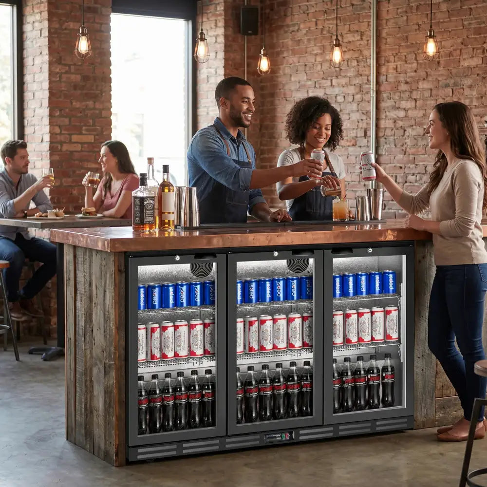 KMBC3H Triple Hinged Door Bottle Cooler