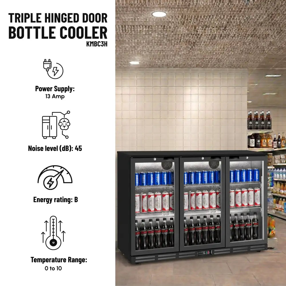 KMBC3H Triple Hinged Door Bottle Cooler