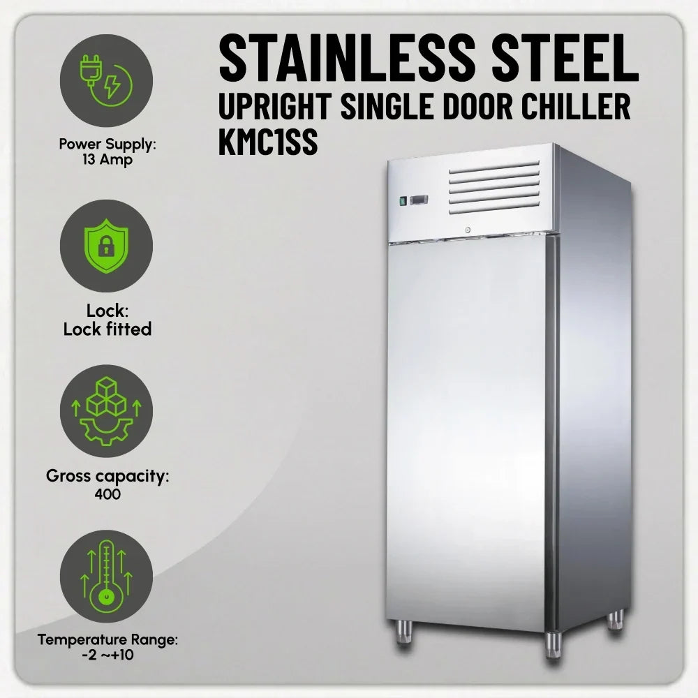 KMC1SS Single Door Upright Chiller