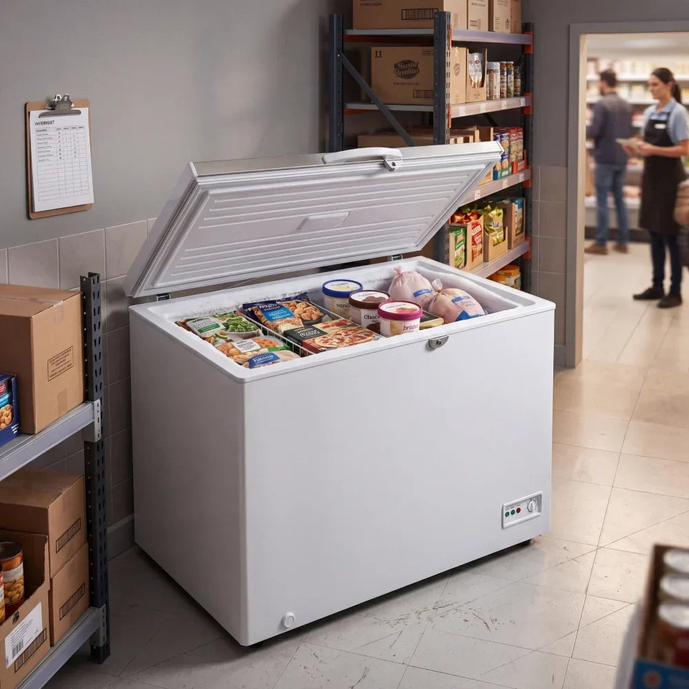 KMCF230S Stainless-Steel Lid Chest Freezer