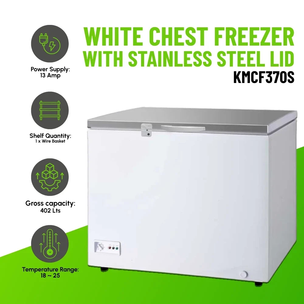 KMCF370S Stainless-Steel Lid Chest Freezer